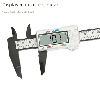 MAKLE caliper digital cu afișaj electronic, din plastic, compact, interval 0-150 mm