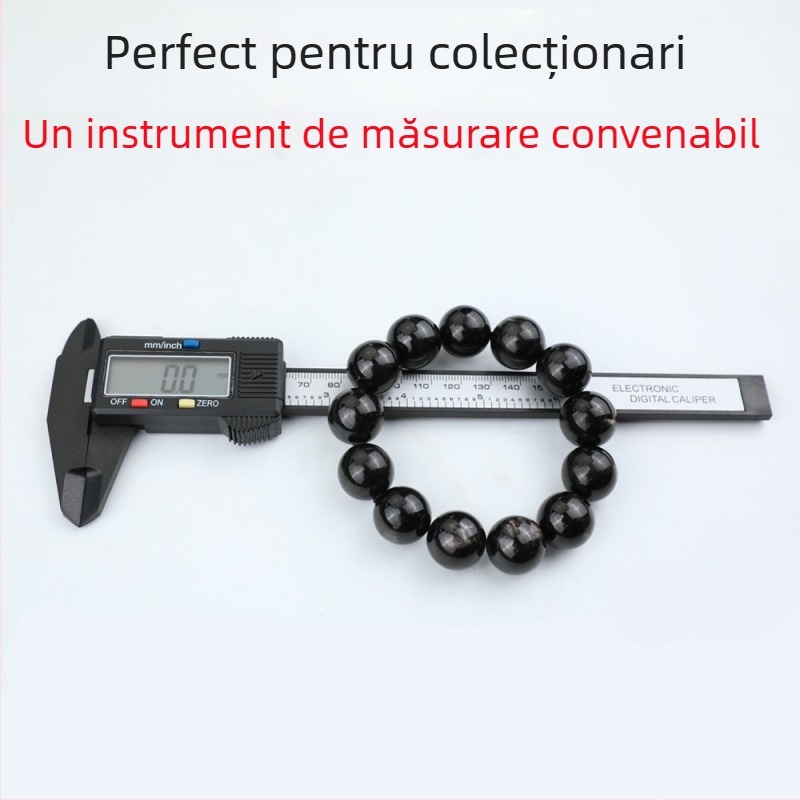 MAKLE caliper digital cu afișaj electronic, din plastic, compact, interval 0-150 mm