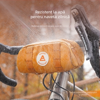 ACRUNU Geantă impermeabilă pentru ghidonul bicicletei – husă frontală pentru cadrul, 2.5 L, PVC 400D, eliberare rapidă, 140 g