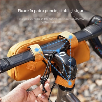 ACRUNU Geantă impermeabilă pentru ghidonul bicicletei – husă frontală pentru cadrul, 2.5 L, PVC 400D, eliberare rapidă, 140 g