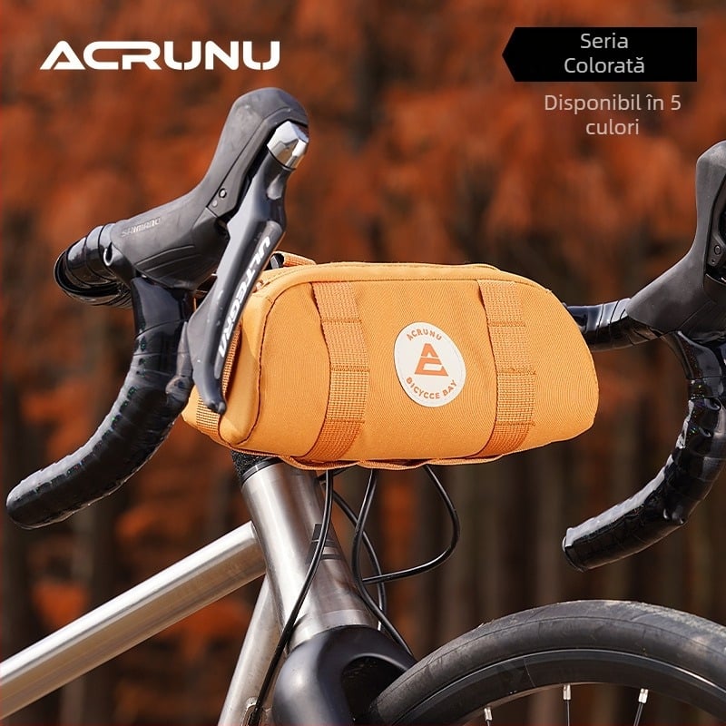 ACRUNU Geantă impermeabilă pentru ghidonul bicicletei – husă frontală pentru cadrul, 2.5 L, PVC 400D, eliberare rapidă, 140 g