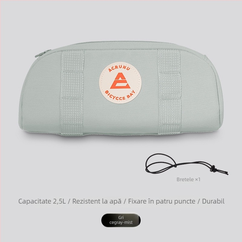 ACRUNU Geantă impermeabilă pentru ghidonul bicicletei – husă frontală pentru cadrul, 2.5 L, PVC 400D, eliberare rapidă, 140 g