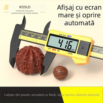 Caliper digital cu ecran mare pentru măsurarea diametrului brățării din jad – riglă de bijuterii, precizie înaltă