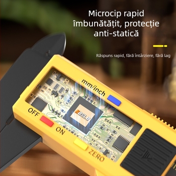 Caliper digital cu ecran mare pentru măsurarea diametrului brățării din jad – riglă de bijuterii, precizie înaltă