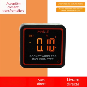 Inclinometru electronic Bluetooth mini cu afișaj digital, goniometru și riglă de unghi