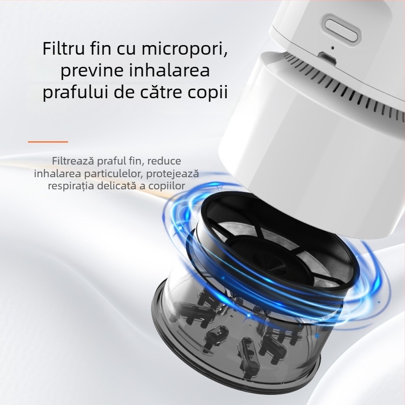 Aspirator de birou fără fir, mini, curățare umedă-uscată, 4W, tensiune ≤36V, aspirație sub 10 kPa
