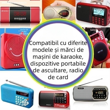 Disc USB muzical pentru instrumente chineze pentatonice — piano, pipa, guzheng; sunet de înaltă calitate pentru ambient într-o sală de ceai; compatibil cu montaj auto; fără ecran