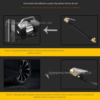 Pompa de aer din cupru cu tub de extensie, cilindru unic, putere sub 80W, debit 50 L/min, model S-026