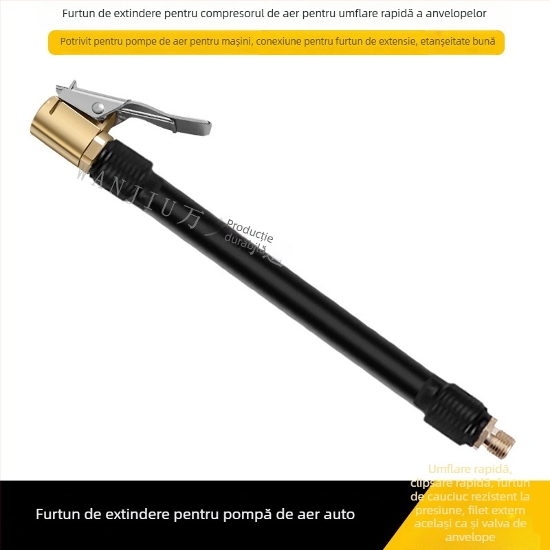 Pompa de aer din cupru cu tub de extensie, cilindru unic, putere sub 80W, debit 50 L/min, model S-026