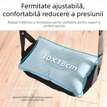 Hamac pentru picioare atașat biroului — poliester, pompă manuală, pentru 1 persoană