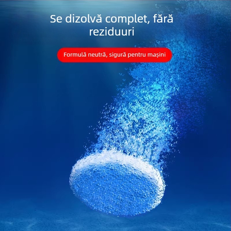 Tablete efervescente pentru lichidul de parbriz auto, concentrat pentru eliminarea filmului uleios, universal pentru toate anotimpurile, 10 buc., model Yj-a2803-bhj-13t