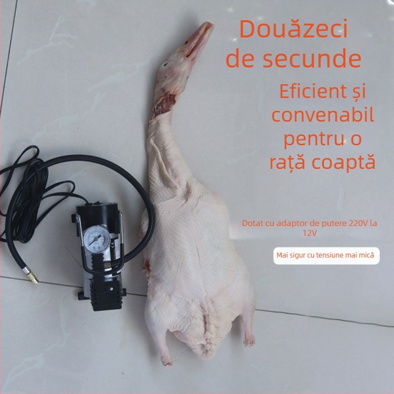 Pompa de umflat multifuncțională pentru fripturi, păsări și animale (240V, 220W, USB, Afișaj digital, >2 cilindri)