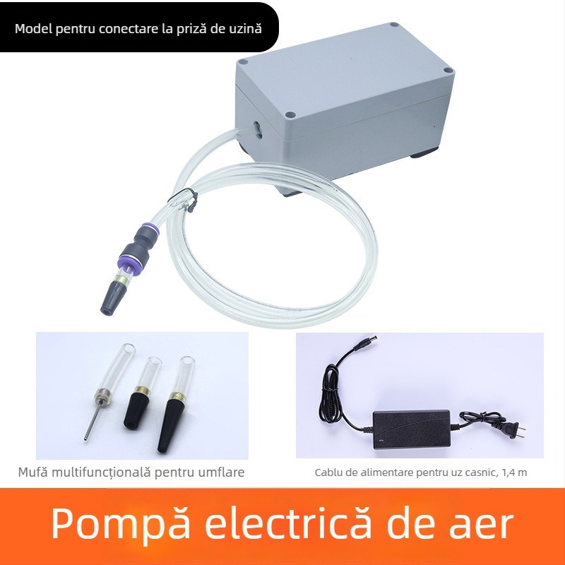 Pompa de umflat multifuncțională pentru fripturi, păsări și animale (240V, 220W, USB, Afișaj digital, >2 cilindri)