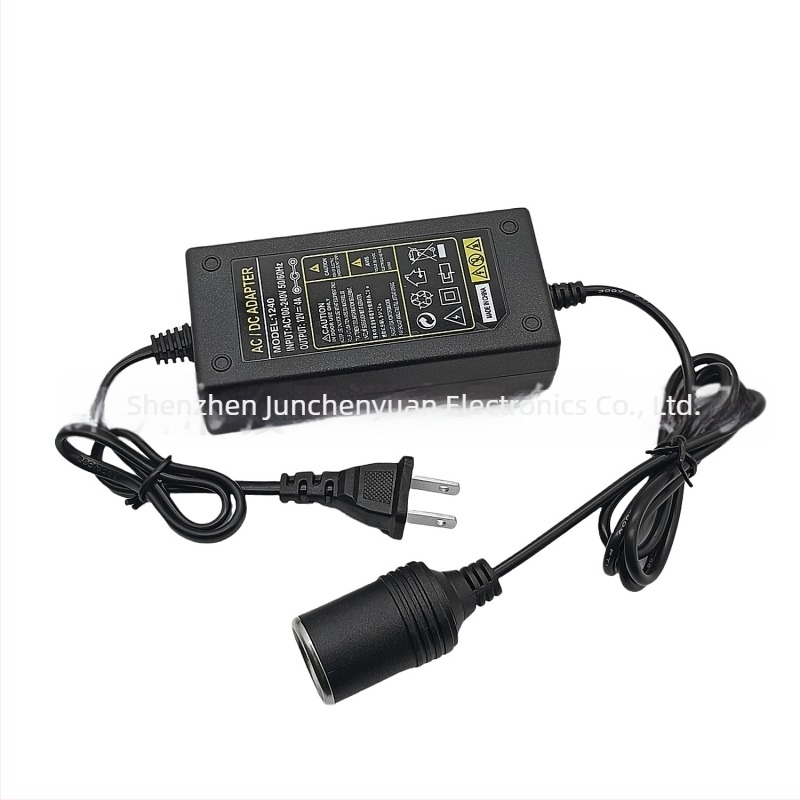 Adaptor de alimentare 12V 5A pentru brichetă auto – potrivit pentru aspiratoare auto, pompe de aer, frigidare, electrocasnice și monitorizarea pompelor de apă