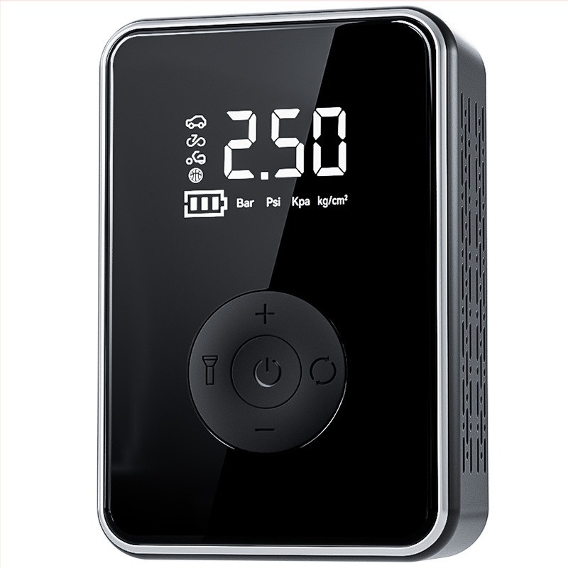 Pompa de aer portabilă pentru mașină USB, 7.4V, 25 L/min, afișaj digital, >20 minute funcționare, carcasă ABS