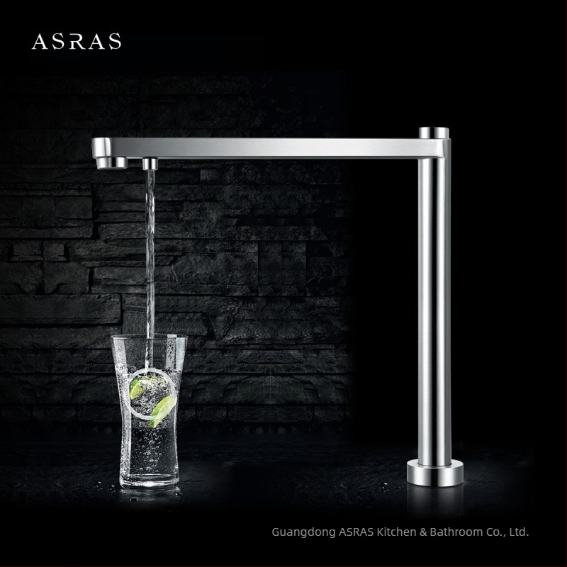 Robinet de bucătărie din oțel inoxidabil 304, cu ridicare, apă caldă și rece, purificare a apei, trei în unu, miez ceramic, AS-3060
