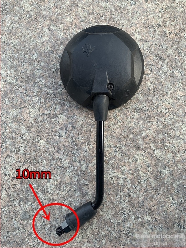 Oglindă retrovizoare pentru scuter electric N1M1U1, rotundă, universală
