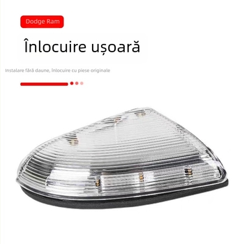 Lumina LED pentru oglinda Dodge Ram 1500/2500 cu semnal de schimbare direcției, 5W, 12V, modelele 68064949AA-L / 68064948AA-R