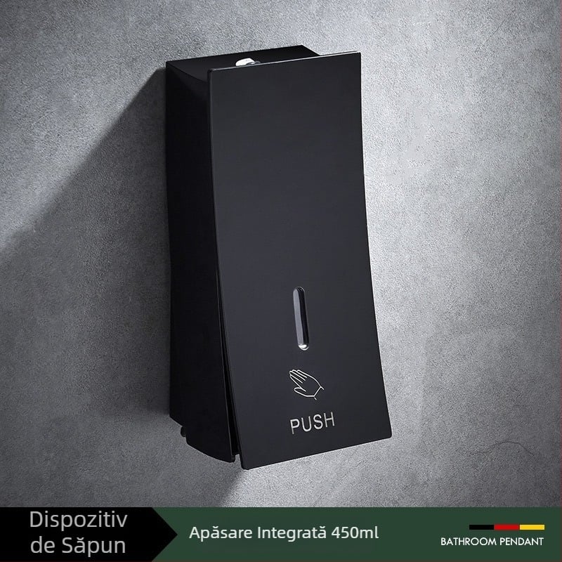 Dozator de săpun, montat pe perete, acționare manuală, corp din plastic, Zyq-1078, greutate 0,39 kg