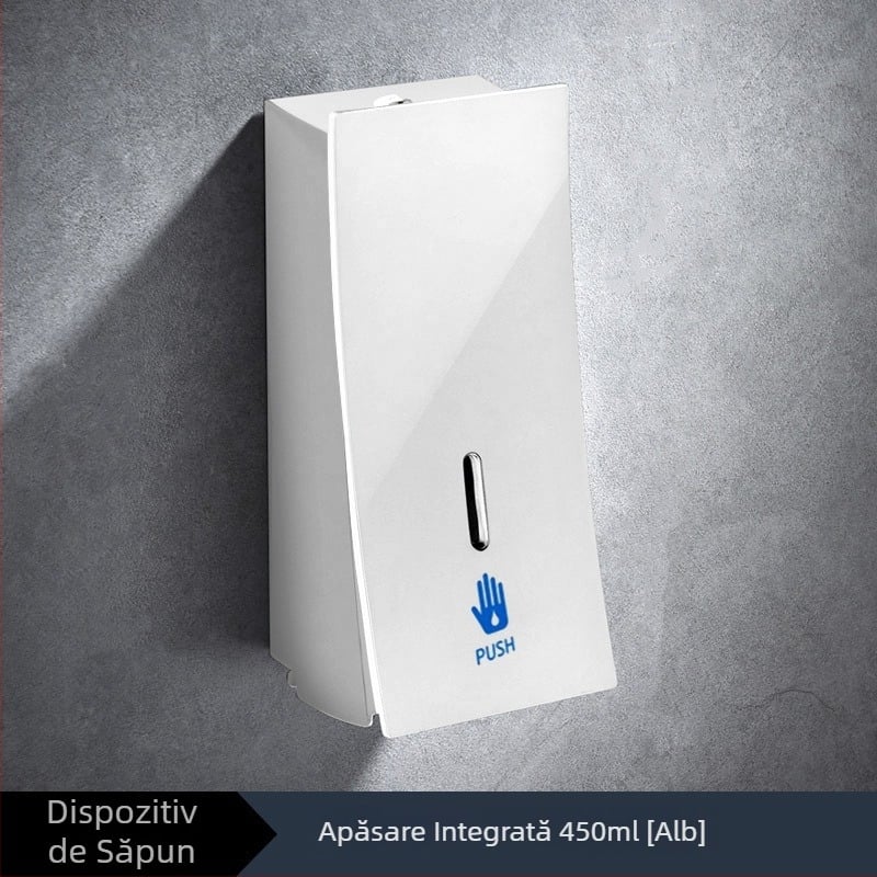 Dozator de săpun, montat pe perete, acționare manuală, corp din plastic, Zyq-1078, greutate 0,39 kg