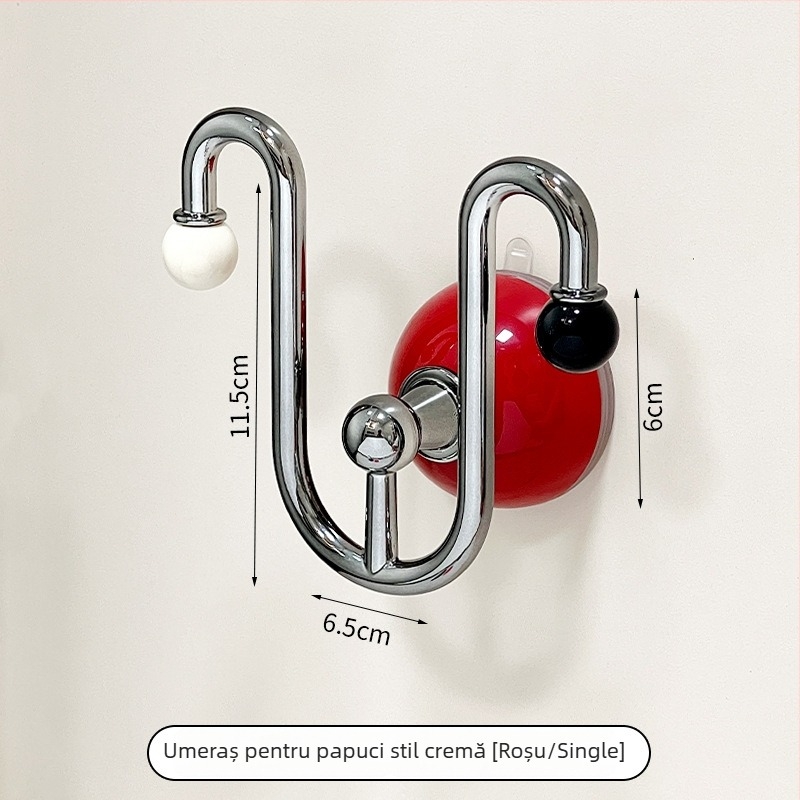 CX Raft pentru pantofi montat pe perete cu ventuză, fără găuri, 1 nivel, baie, ABS+PC+TPU+Oțel inoxidabil