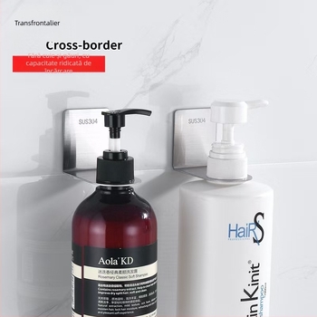 Raft montat pe perete din oțel inoxidabil, finisaj periat, pentru sticlele de săpun, dezinfectant, șampon și gel de duș, încărcare 3 kg, un singur nivel, marca Shanmoting