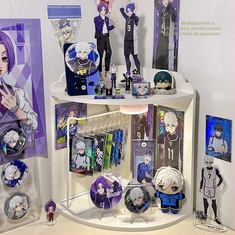 Royal Sero raft de depozitare în colț, 3 etaje, placă Chevron, rezistent la umiditate, multifuncțional, mobil