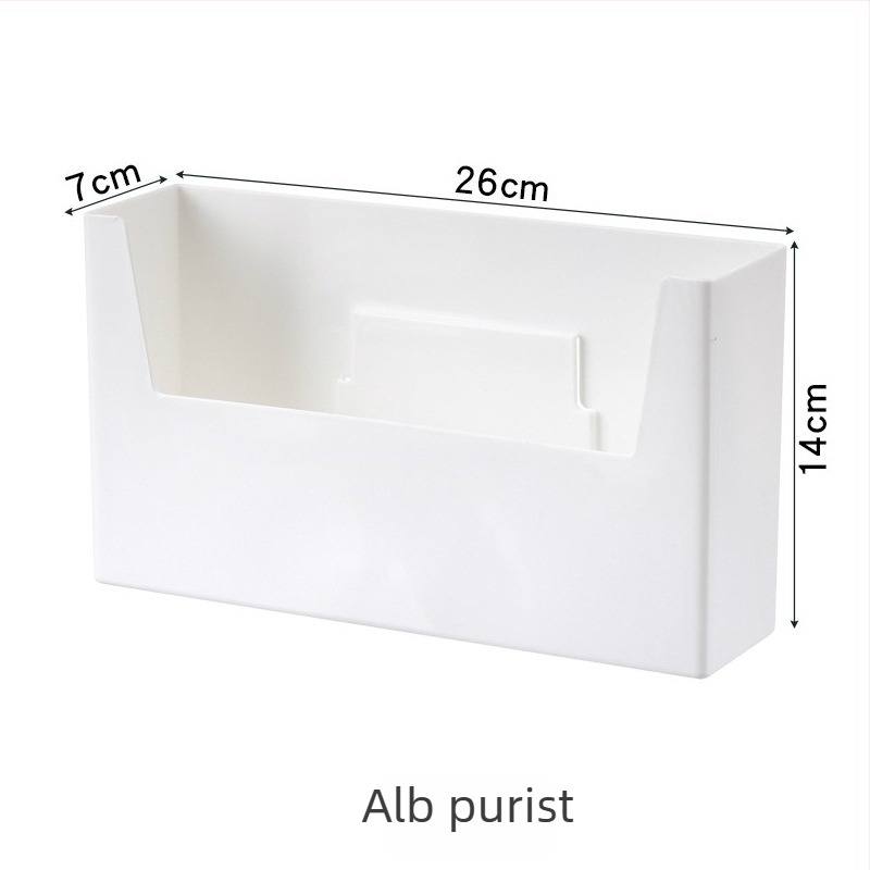 Raft de baie montat pe perete, fără găuri, din plastic, un singur nivel, stil modern minimalist