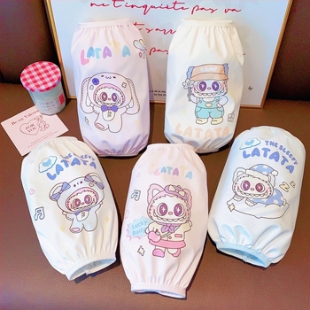 Manșete pentru copii cu imprimeu Cartoon - Material antimurdărire, Unisex, 1–13 ani, pentru iarnă, primăvară și toamnă.