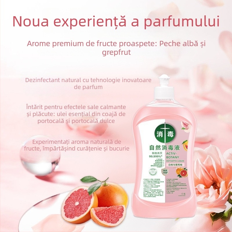 Dezinfectant natural pentru suprafețe casnice – lichid 500 ml, eliminare sigură a petelor, potrivit pentru bucătărie, baie și curățarea mașinii