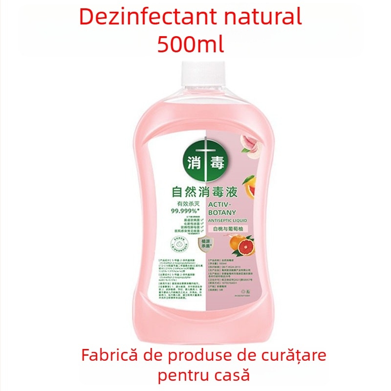 Dezinfectant natural pentru suprafețe casnice – lichid 500 ml, eliminare sigură a petelor, potrivit pentru bucătărie, baie și curățarea mașinii