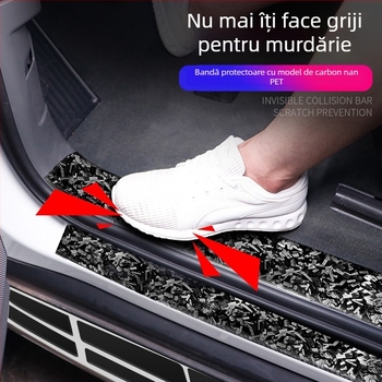 Bo haisheng Bandă prag portieră auto cu model forjat, folie protectoare autoadezivă, universală