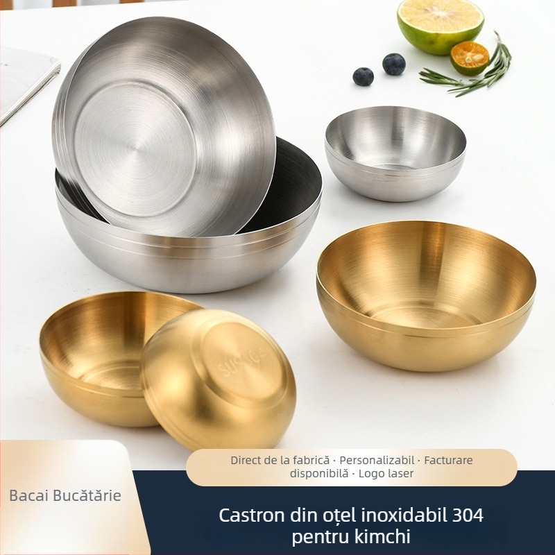Vas din oțel inoxidabil, rotund, finisaj mat șlefuit, logo imprimat, personalizare disponibilă