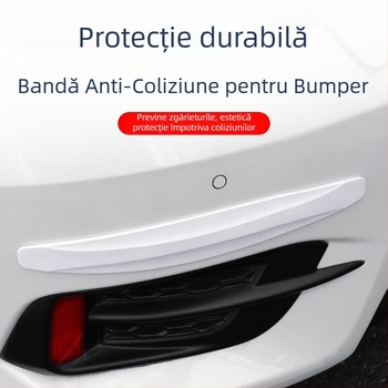 Bandă anti-coliziune pentru bara față și bara spate – PVC, cauciuc moale, compatibil universal
