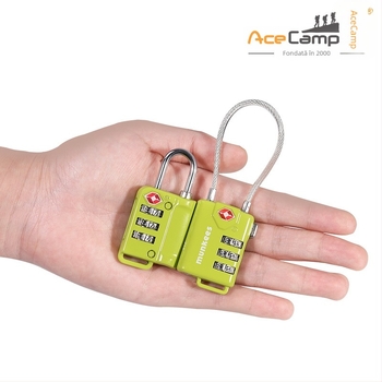 Lacăt pentru bagaje Munkees cu parolă TSA, Lacăt mic, Model 985, Stil universal, Număr produs F96J7T885M9SS9