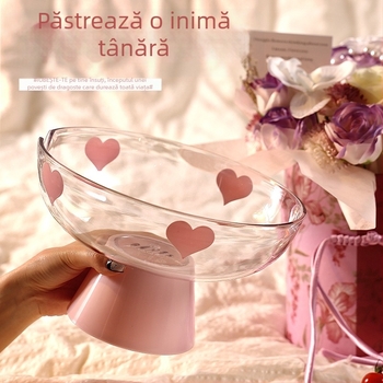 Farfurie pentru fructe cu capac, formă papion (Plastic • Stil modern minimalist • Xinhuo • Vară 2024)