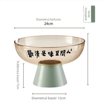 Farfurie pentru fructe cu capac, formă papion (Plastic • Stil modern minimalist • Xinhuo • Vară 2024)