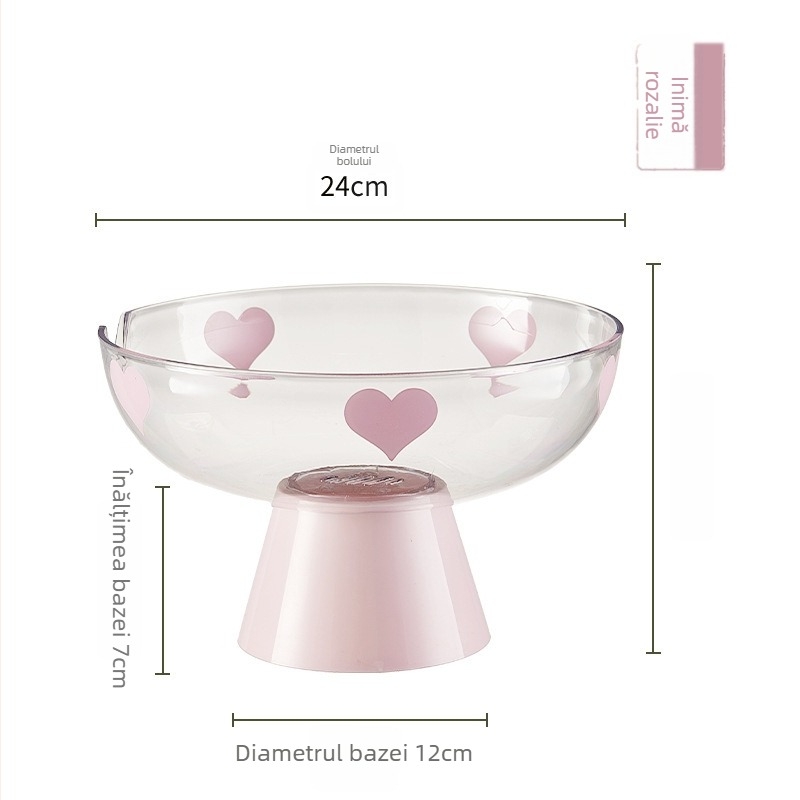 Farfurie pentru fructe cu capac, formă papion (Plastic • Stil modern minimalist • Xinhuo • Vară 2024)