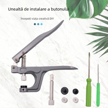 Pliant din aluminiu pentru nasturi snap – brand Three Gang, potrivit pentru paltoane, pălării, pantaloni casual, genți, jachete și îmbrăcăminte pentru copii