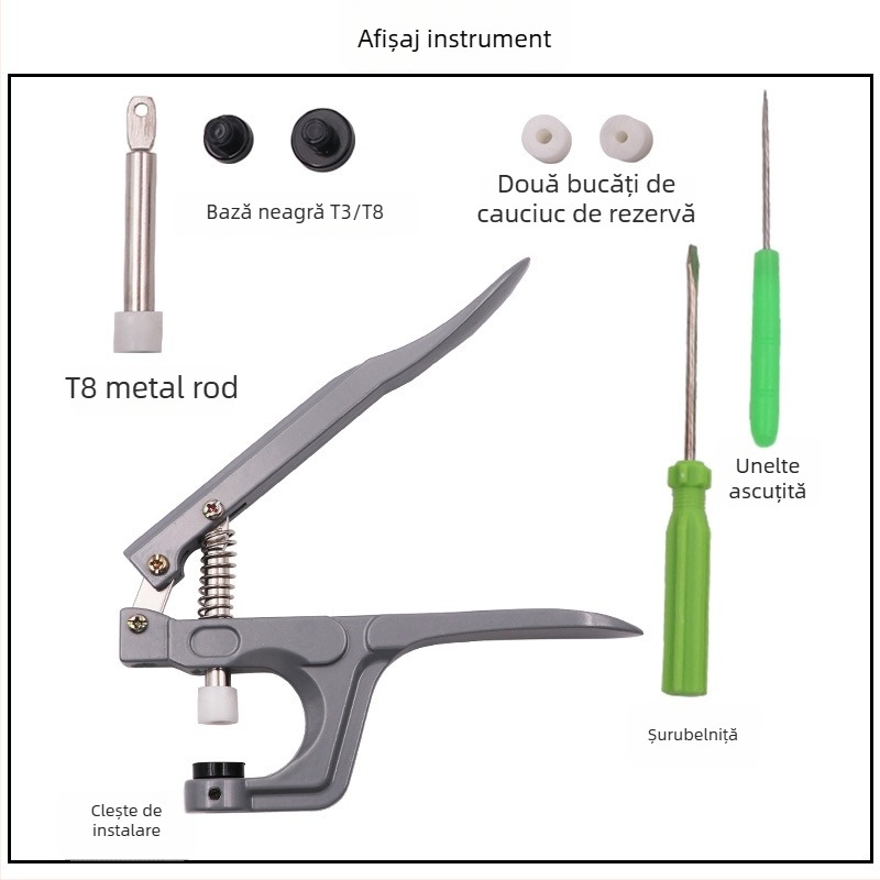 Pliant din aluminiu pentru nasturi snap – brand Three Gang, potrivit pentru paltoane, pălării, pantaloni casual, genți, jachete și îmbrăcăminte pentru copii