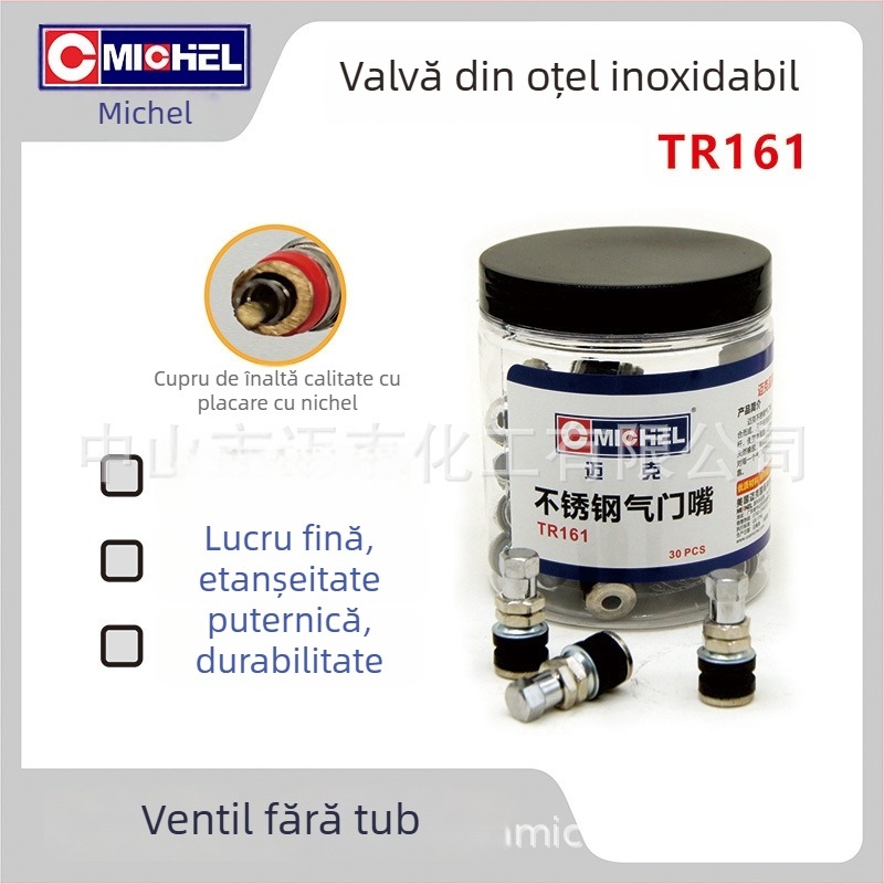 Valvă fără cameră din cauciuc pentru motociclete, vehicule electrice și automobile — montaj Twist-On, gură britanică, cavitate obișnuită