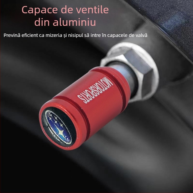 Cap de valve fără cameră, din aluminiu, cavitate mare a miezului, filet italian