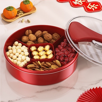 Farfurie pentru fructe cu compartimente, din plastic, în stil lux ușor, brandul y-y, lansată în 2025 (Material: plastic · Stil: lux ușor · Brand: y-y · Lansată în: 2025)