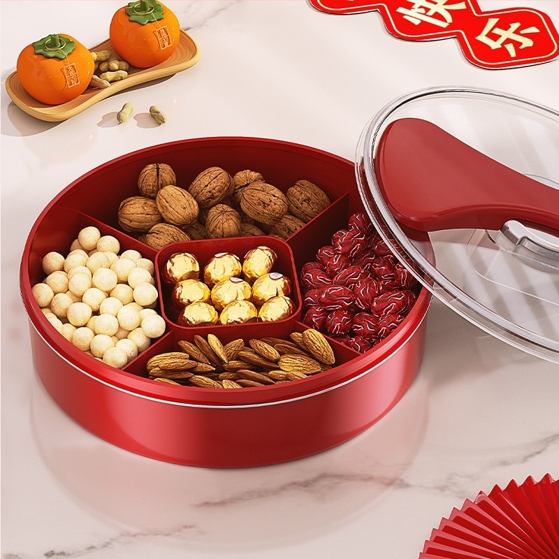 Farfurie pentru fructe cu compartimente, din plastic, în stil lux ușor, brandul y-y, lansată în 2025 (Material: plastic · Stil: lux ușor · Brand: y-y · Lansată în: 2025)