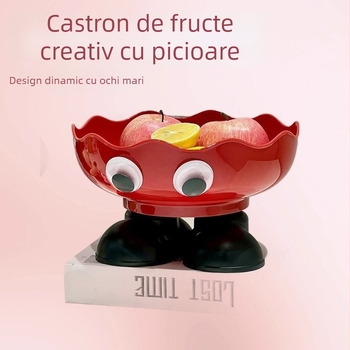 Platou pentru fructe, stil modern minimalist, suprafață gravată, material PET+ABS, lansat în 2025, calitate de primă clasă.