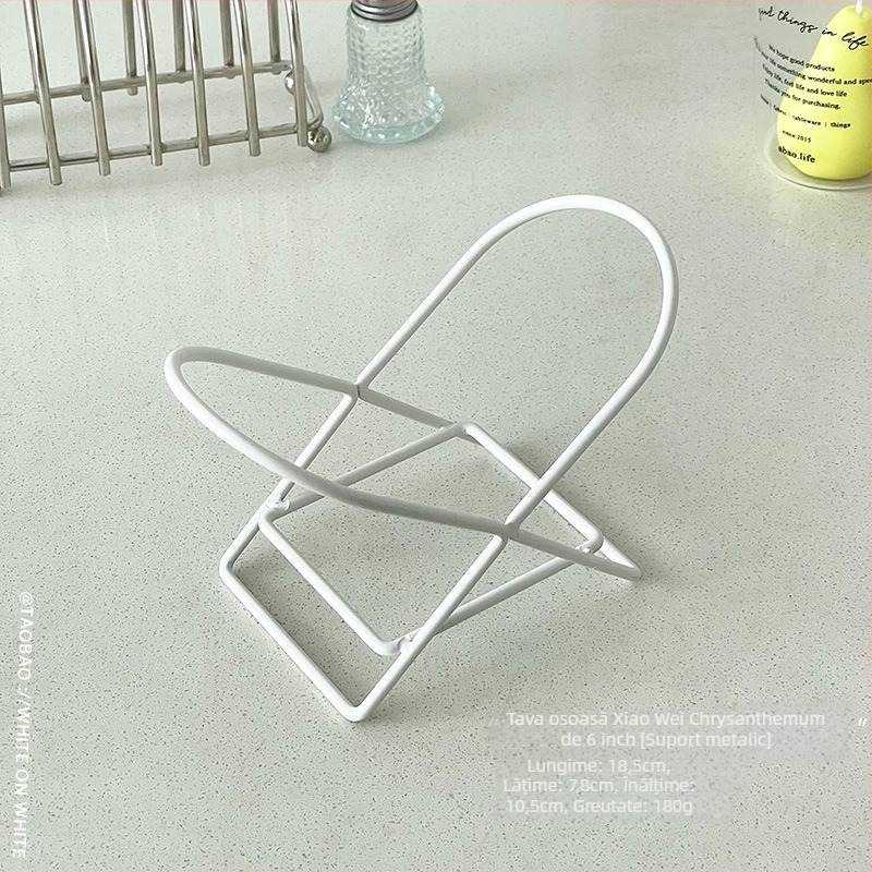 Vas de servire din porțelan cu finisaj subglazură, model desene animate, stil proaspăt, formă rotundă