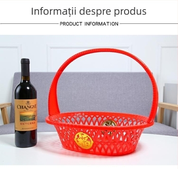 Cos de fructe din plastic, stil nou chinezesc, potrivit pentru cadouri, lansat toamna 2014