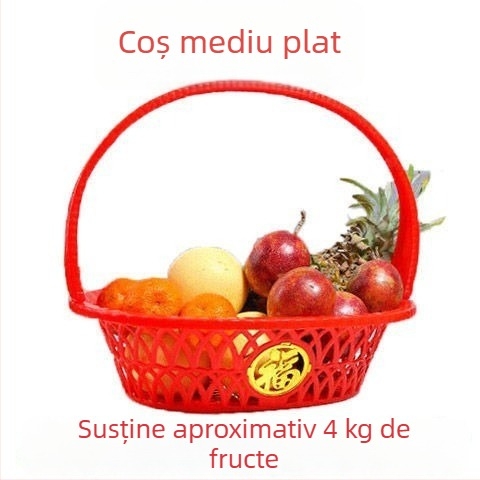 Cos de fructe din plastic, stil nou chinezesc, potrivit pentru cadouri, lansat toamna 2014