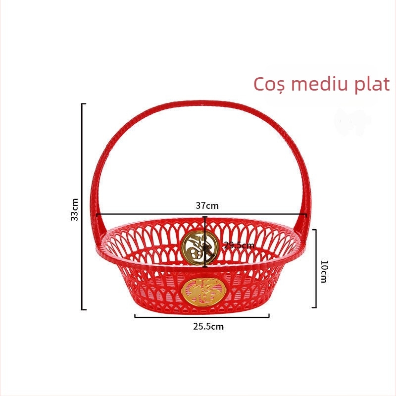 Cos de fructe din plastic, stil nou chinezesc, potrivit pentru cadouri, lansat toamna 2014