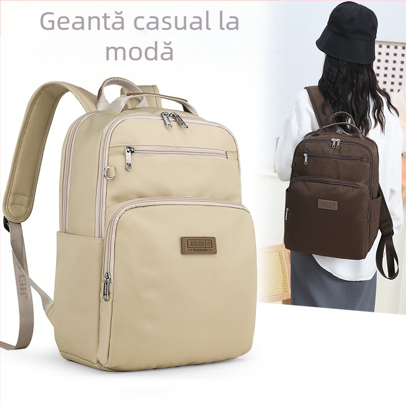 Rucsac cu stil urban simplu, material Oxford, fermoar de deschidere, buzunare interioare: buzunar cu fermoar, buzunar pentru telefon, buzunar pentru ID, potrivit pentru călătorii de agrement